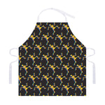Trippy Dancing Skeleton Pattern Print Adjustable Apron