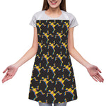Trippy Dancing Skeleton Pattern Print Adjustable Apron