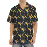 Trippy Dancing Skeleton Pattern Print Aloha Shirt