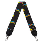 Trippy Dancing Skeleton Pattern Print Bag Strap
