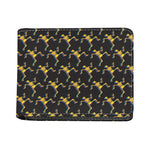 Trippy Dancing Skeleton Pattern Print Bifold Wallet
