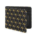 Trippy Dancing Skeleton Pattern Print Bifold Wallet