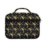 Trippy Dancing Skeleton Pattern Print Briefcase Bible Bag