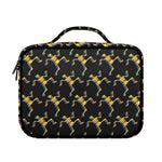 Trippy Dancing Skeleton Pattern Print Briefcase Bible Bag