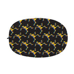 Trippy Dancing Skeleton Pattern Print Car Side Mirror Covers