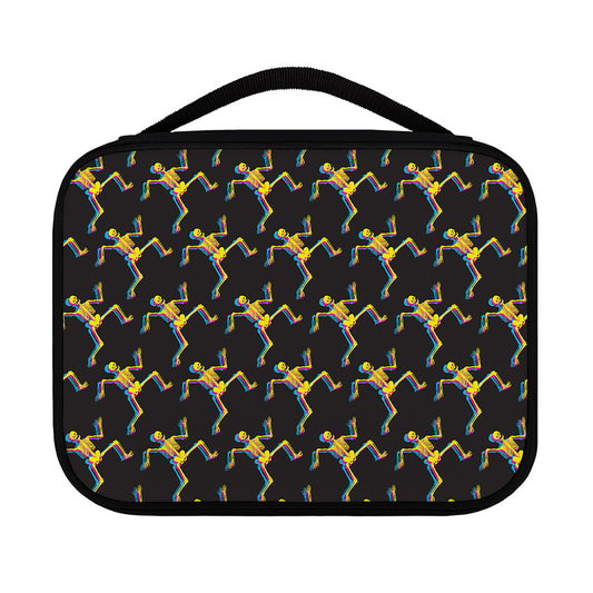 Trippy Dancing Skeleton Pattern Print Classic Bible Case
