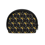 Trippy Dancing Skeleton Pattern Print Coin Purse