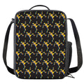 Trippy Dancing Skeleton Pattern Print Crossbody Lunch Bag