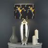 Trippy Dancing Skeleton Pattern Print Drum Lamp Shade