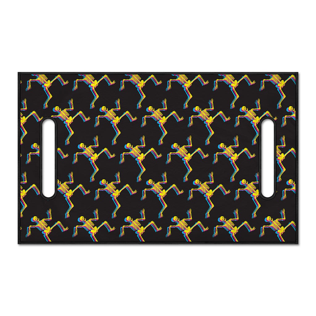 Trippy Dancing Skeleton Pattern Print Golf Cart Seat Cover
