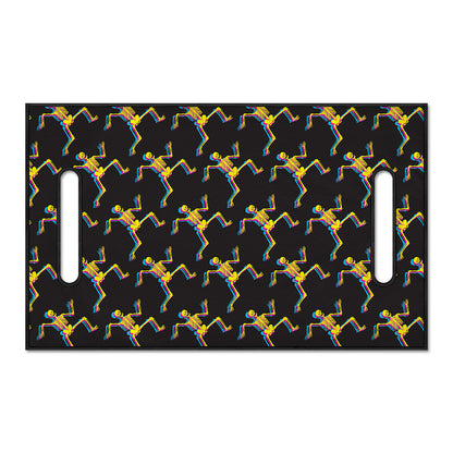 Trippy Dancing Skeleton Pattern Print Golf Cart Seat Cover