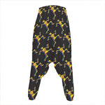 Trippy Dancing Skeleton Pattern Print Hammer Pants