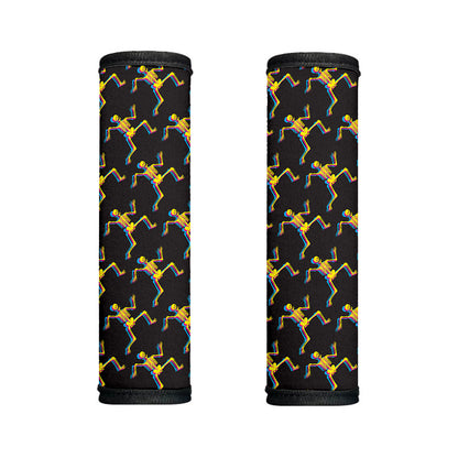 Trippy Dancing Skeleton Pattern Print Handle Covers