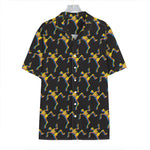 Trippy Dancing Skeleton Pattern Print Hawaiian Shirt