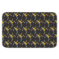Trippy Dancing Skeleton Pattern Print Indoor Door Mat