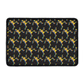 Trippy Dancing Skeleton Pattern Print Kitchen Mat