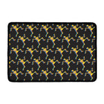 Trippy Dancing Skeleton Pattern Print Kitchen Mat