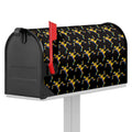 Trippy Dancing Skeleton Pattern Print Mailbox Cover