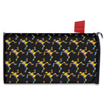 Trippy Dancing Skeleton Pattern Print Mailbox Cover