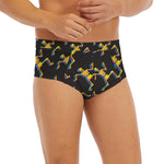 Trippy Dancing Skeleton Pattern Print Men's Briefs