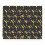 Trippy Dancing Skeleton Pattern Print Mouse Pad