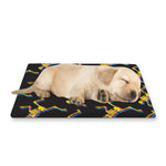 Trippy Dancing Skeleton Pattern Print Pet Cooling Mat Cover