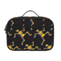 Trippy Dancing Skeleton Pattern Print Portable Lunch Bag