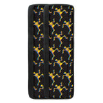 Trippy Dancing Skeleton Pattern Print Refrigerator Handle Covers