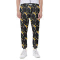 Trippy Dancing Skeleton Pattern Print Joggers