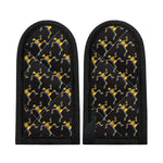 Trippy Dancing Skeleton Pattern Print Skillet Handle Cover