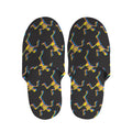 Trippy Dancing Skeleton Pattern Print Slippers