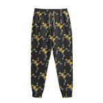 Trippy Dancing Skeleton Pattern Print Sweatpants