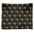 Trippy Dancing Skeleton Pattern Print Tapestry
