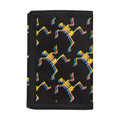 Trippy Dancing Skeleton Pattern Print Trifold Wallet