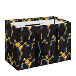 Trippy Dancing Skeleton Pattern Print Utility Tote Bag