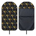 Trippy Dancing Skeleton Pattern Print Waterproof Car Seat Cover
