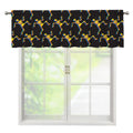 Trippy Dancing Skeleton Pattern Print Window Valance