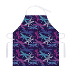 Trippy Dragonfly Pattern Print Adjustable Apron