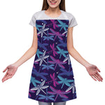 Trippy Dragonfly Pattern Print Adjustable Apron