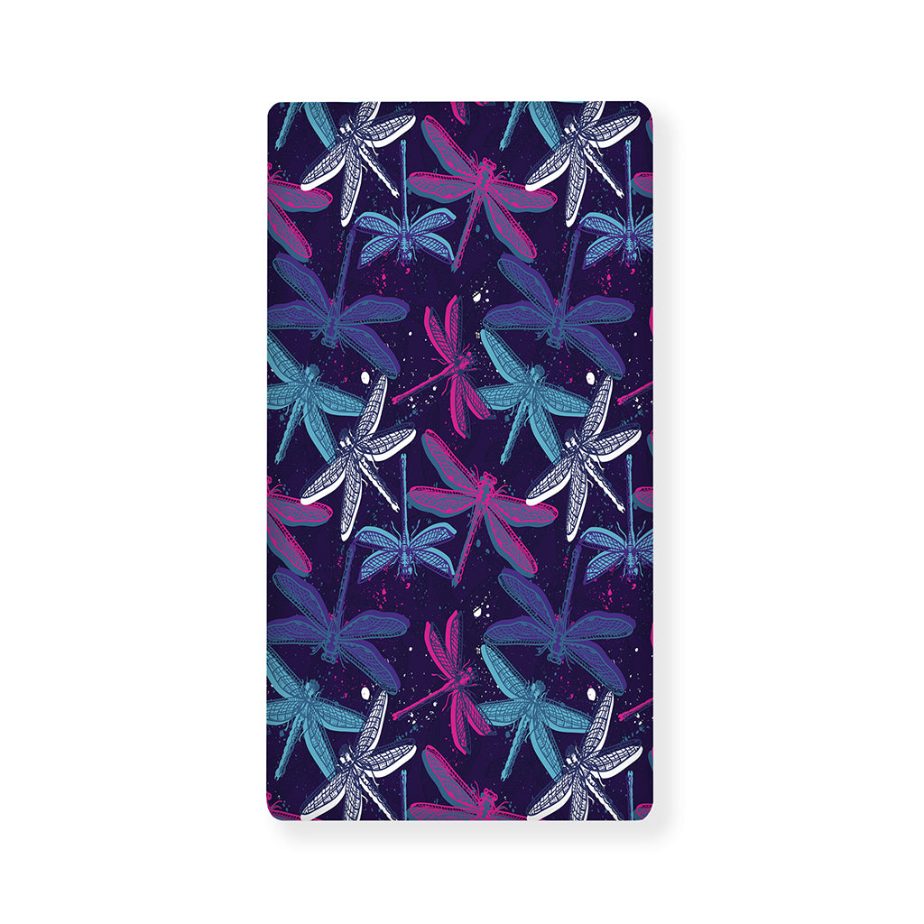 Trippy Dragonfly Pattern Print Baby Crib Sheet