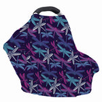 Trippy Dragonfly Pattern Print Baby Seat Cover