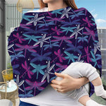 Trippy Dragonfly Pattern Print Baby Seat Cover