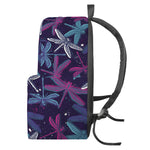 Trippy Dragonfly Pattern Print Backpack