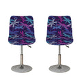 Trippy Dragonfly Pattern Print Bar Stool Covers