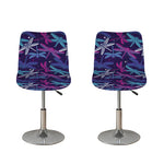 Trippy Dragonfly Pattern Print Bar Stool Covers