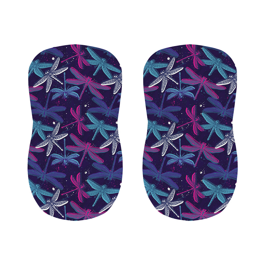 Trippy Dragonfly Pattern Print Bar Stool Covers