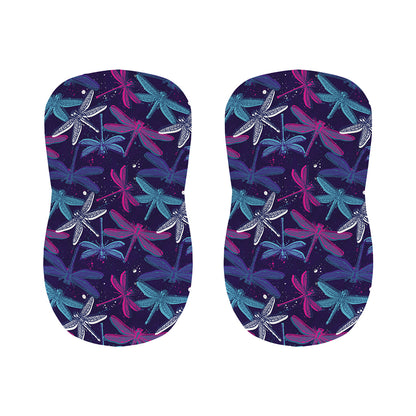 Trippy Dragonfly Pattern Print Bar Stool Covers
