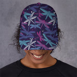 Trippy Dragonfly Pattern Print Baseball Cap