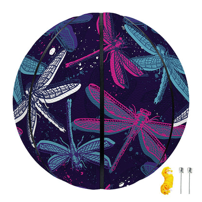 Trippy Dragonfly Pattern Print Basketball