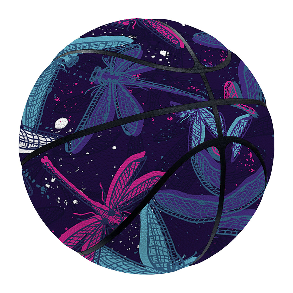 Trippy Dragonfly Pattern Print Basketball